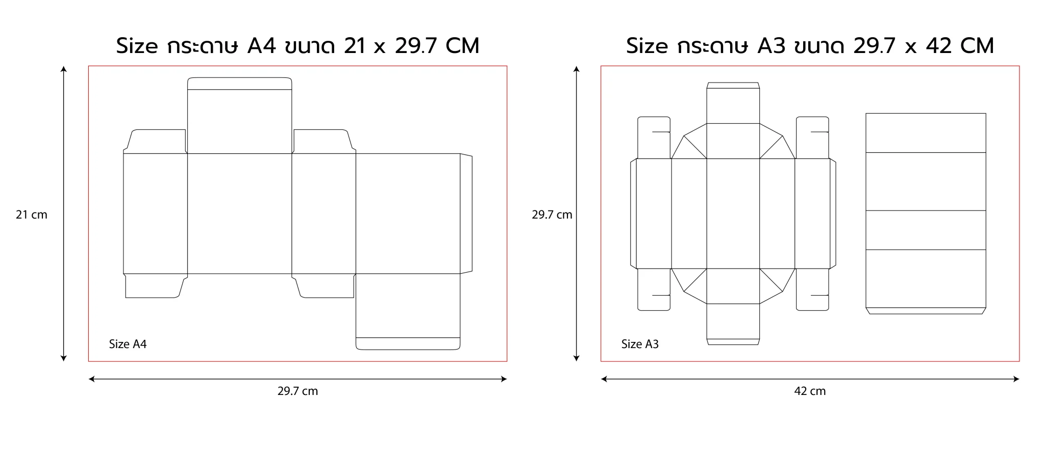 size กระดาษ a4 a3